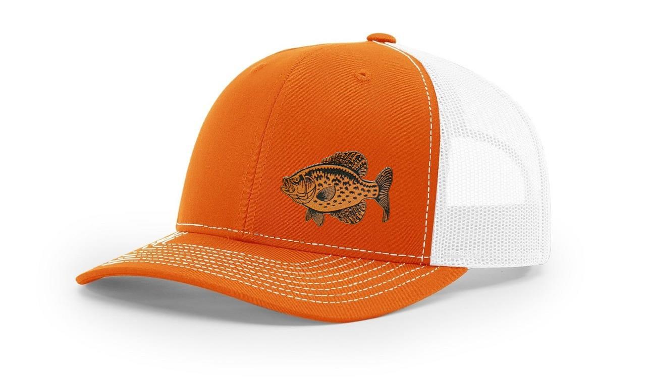 Crappie Fishing Hat Laser Engraved Richardson 112 Snapback Hat Cap - Picture 30 of 45