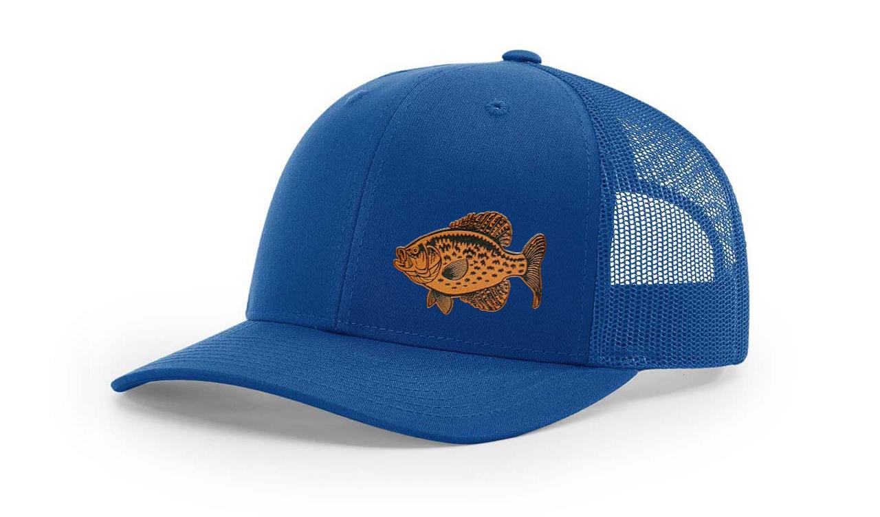 Crappie Fishing Hat Laser Engraved Richardson 112 Snapback Hat Cap - Picture 35 of 45