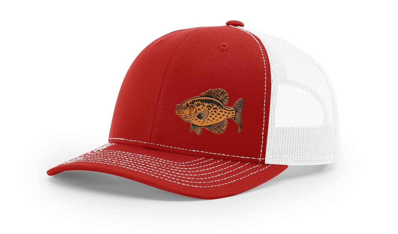 Crappie Fishing Hat Laser Engraved Richardson 112 Snapback Hat Cap - Picture 34 of 45