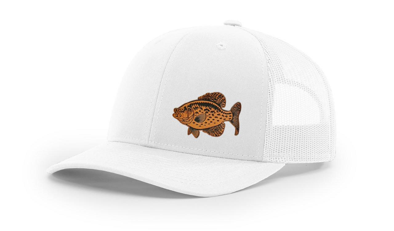 Crappie Fishing Hat Laser Engraved Richardson 112 Snapback Hat Cap - Picture 45 of 45