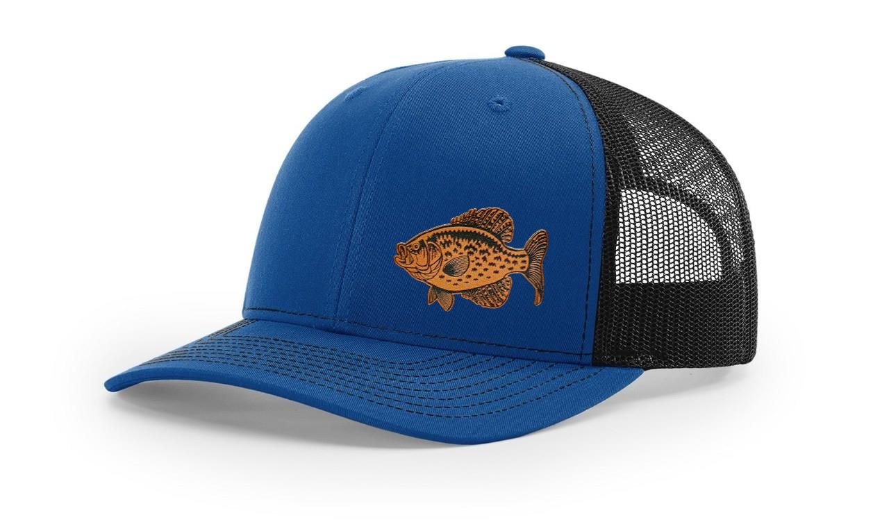 Crappie Fishing Hat Laser Engraved Richardson 112 Snapback Hat Cap - Picture 36 of 45