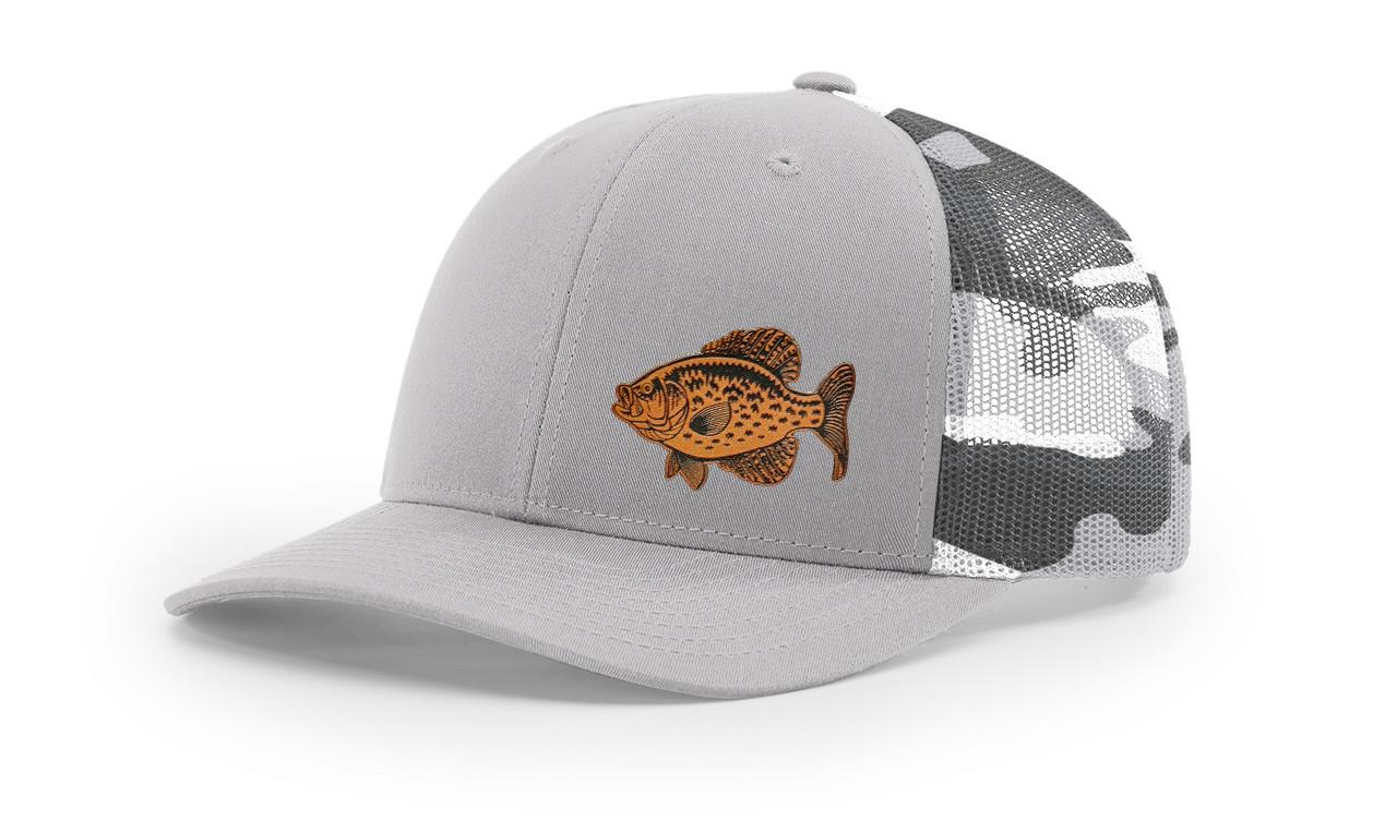 Crappie Fishing Hat Laser Engraved Richardson 112 Snapback Hat Cap - Picture 42 of 45