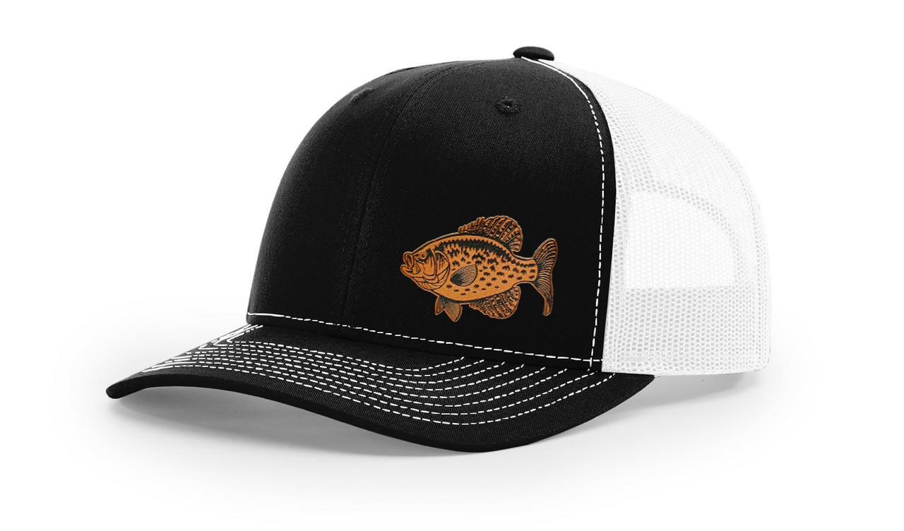 Crappie Fishing Hat Laser Engraved Richardson 112 Snapback Hat Cap - Picture 9 of 45