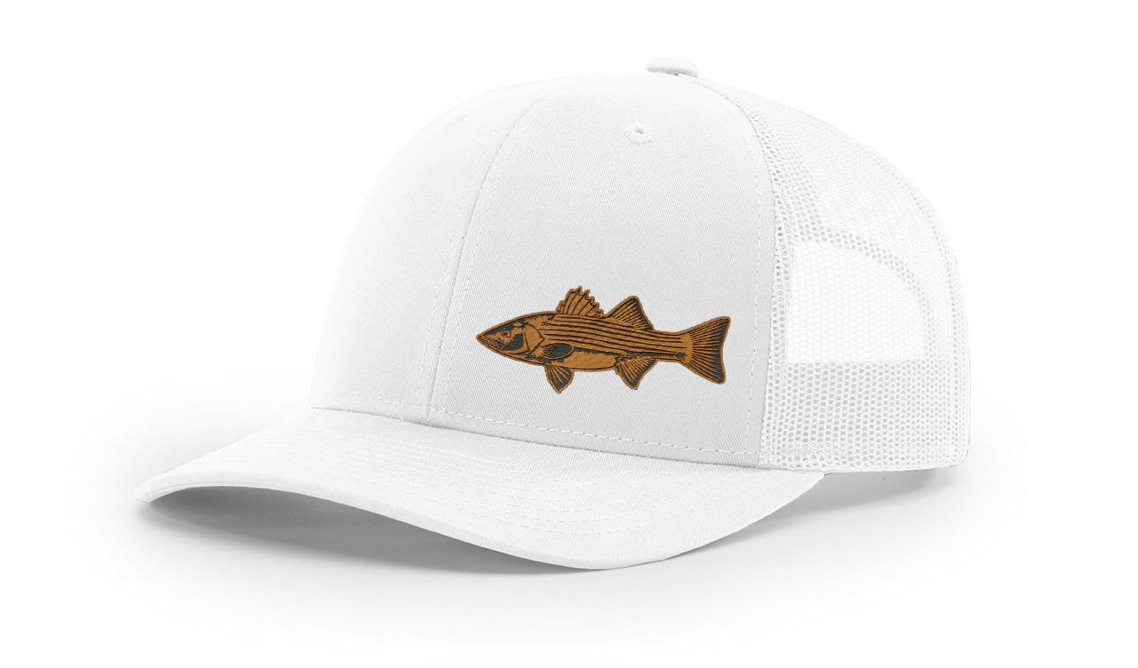 Stripped Bass Stripper Fishing Hat Laser Engrave Richardson 112 Snapback Hat Cap - Picture 45 of 45