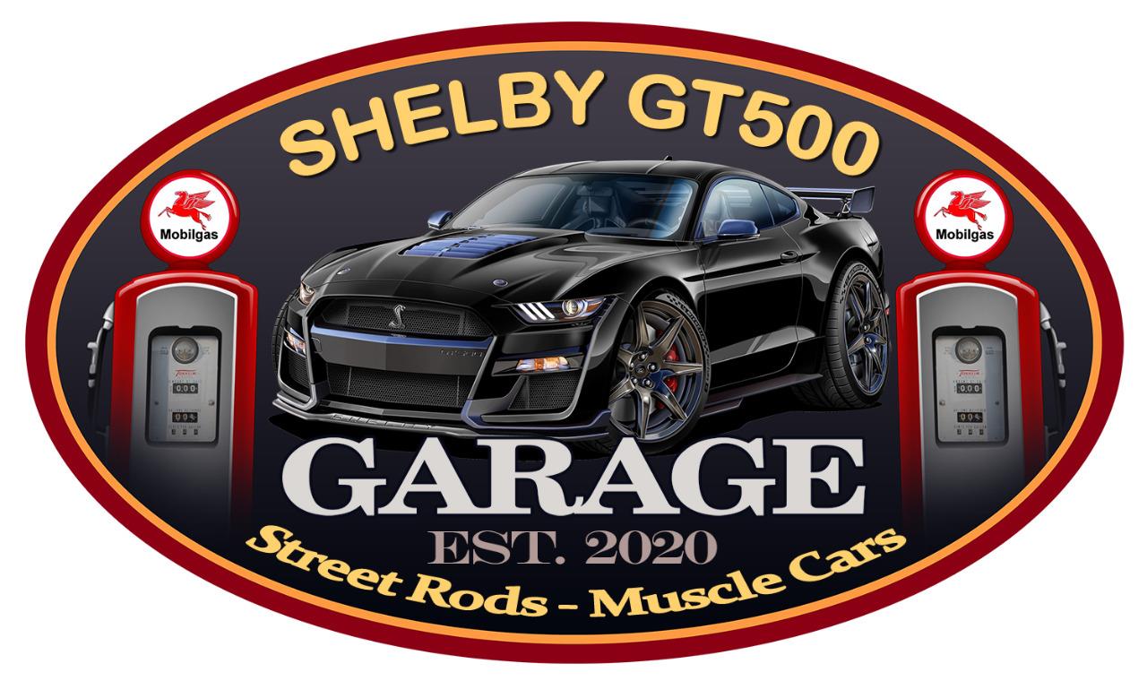 2020-23 Shelby GT500 Mustang Garage Sign Wall Art Graphic Sticker
