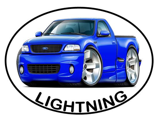 Ford lightning decals stickers #8