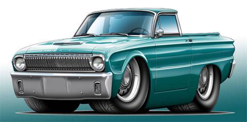 1963 Ford ranchero t-shirts #10