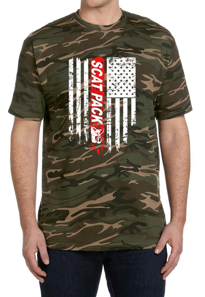 Dodge Scat Pack Patriotic Flag Design Tshirt NEW FREE SHIP | eBay