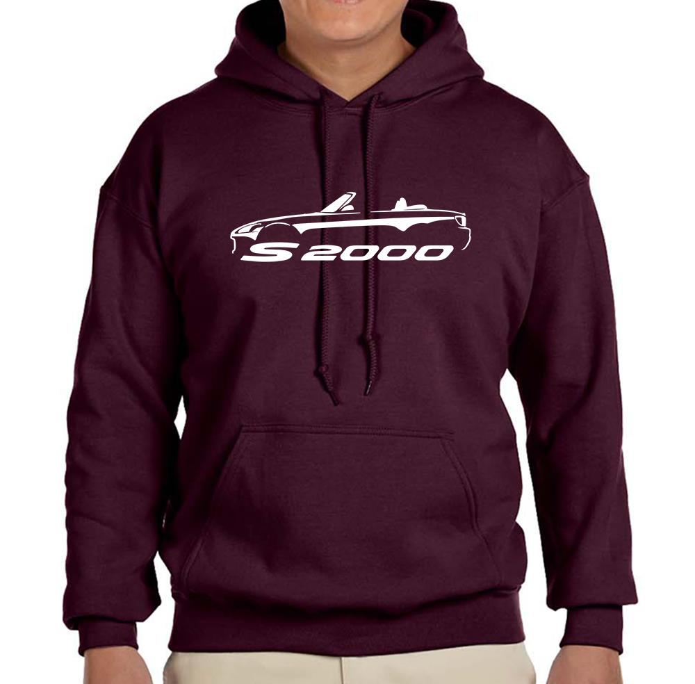 Honda S2000 Classic Car Outline Design Hoodie NEW FREE SHIPPING - Picture 5 of 11