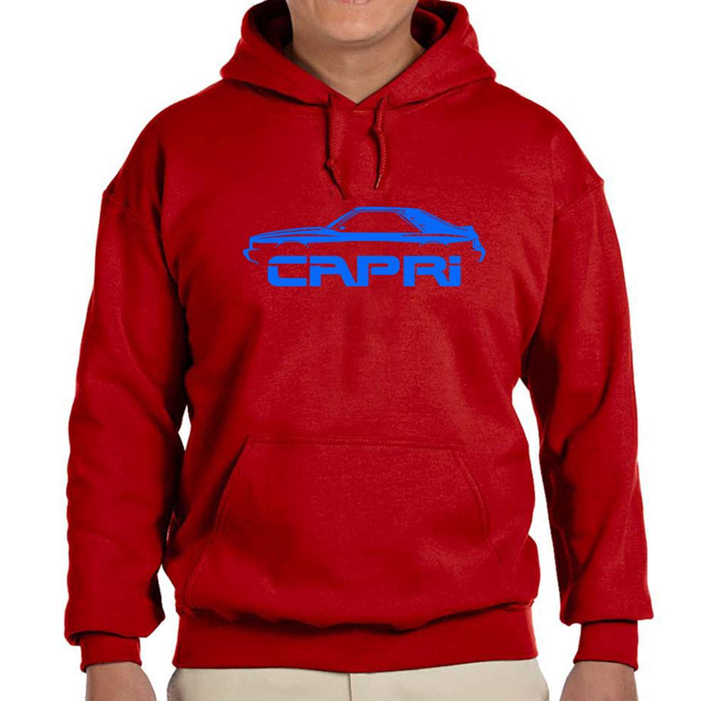 1979 1980 1981 Mercury Capri Red Hoodie Sweatshirt FREE SHIP