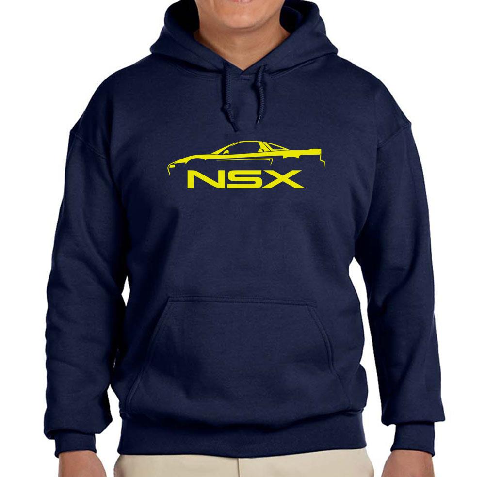1990-05 Acura NSX Exotic Car Navy Blue Hoodie Sweatshirt FREE SHIP - Picture 7 of 7