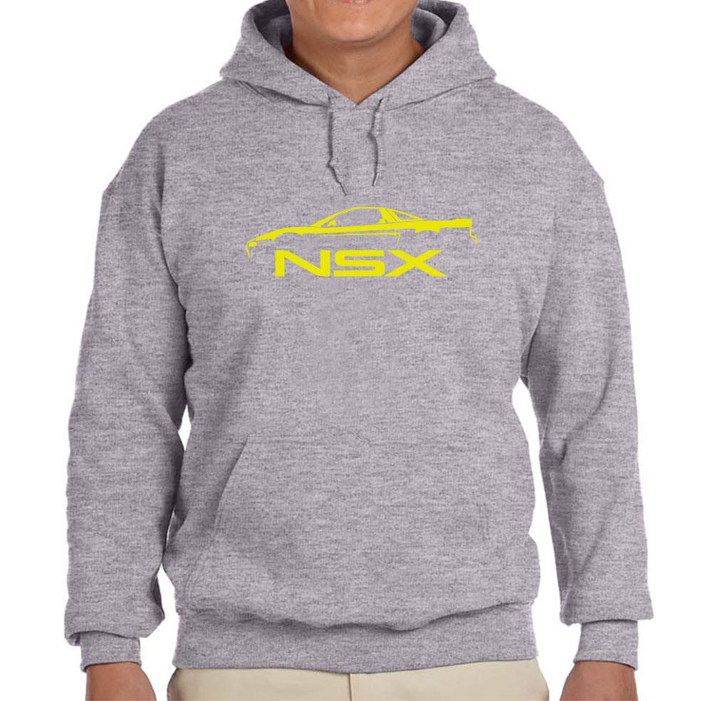 1990-05 Acura NSX Exotic Car Grey Hoodie Sweatshirt FREE SHIP - Picture 5 of 7