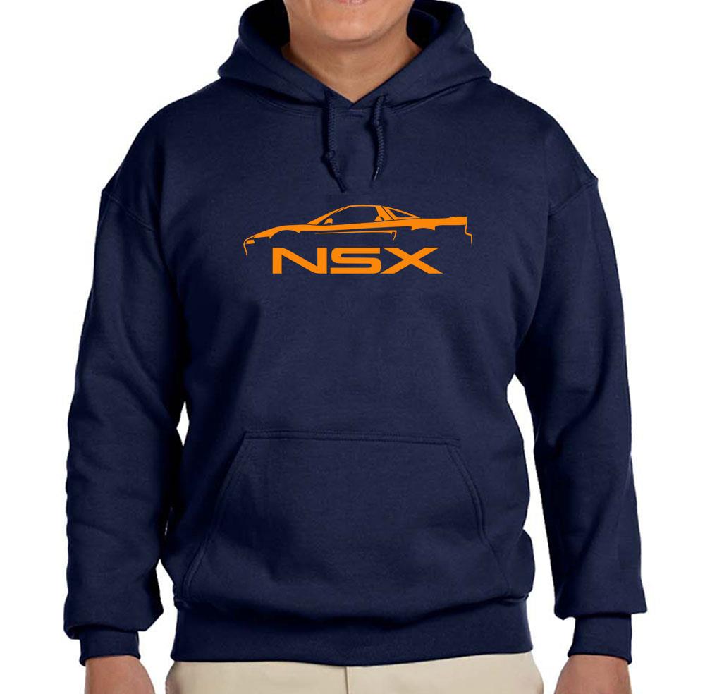 1990-05 Acura NSX Exotic Car Navy Blue Hoodie Sweatshirt FREE SHIP - Picture 4 of 7