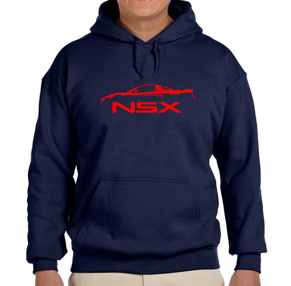 1990-05 Acura NSX Exotic Car Navy Blue Hoodie Sweatshirt FREE SHIP - Picture 5 of 7
