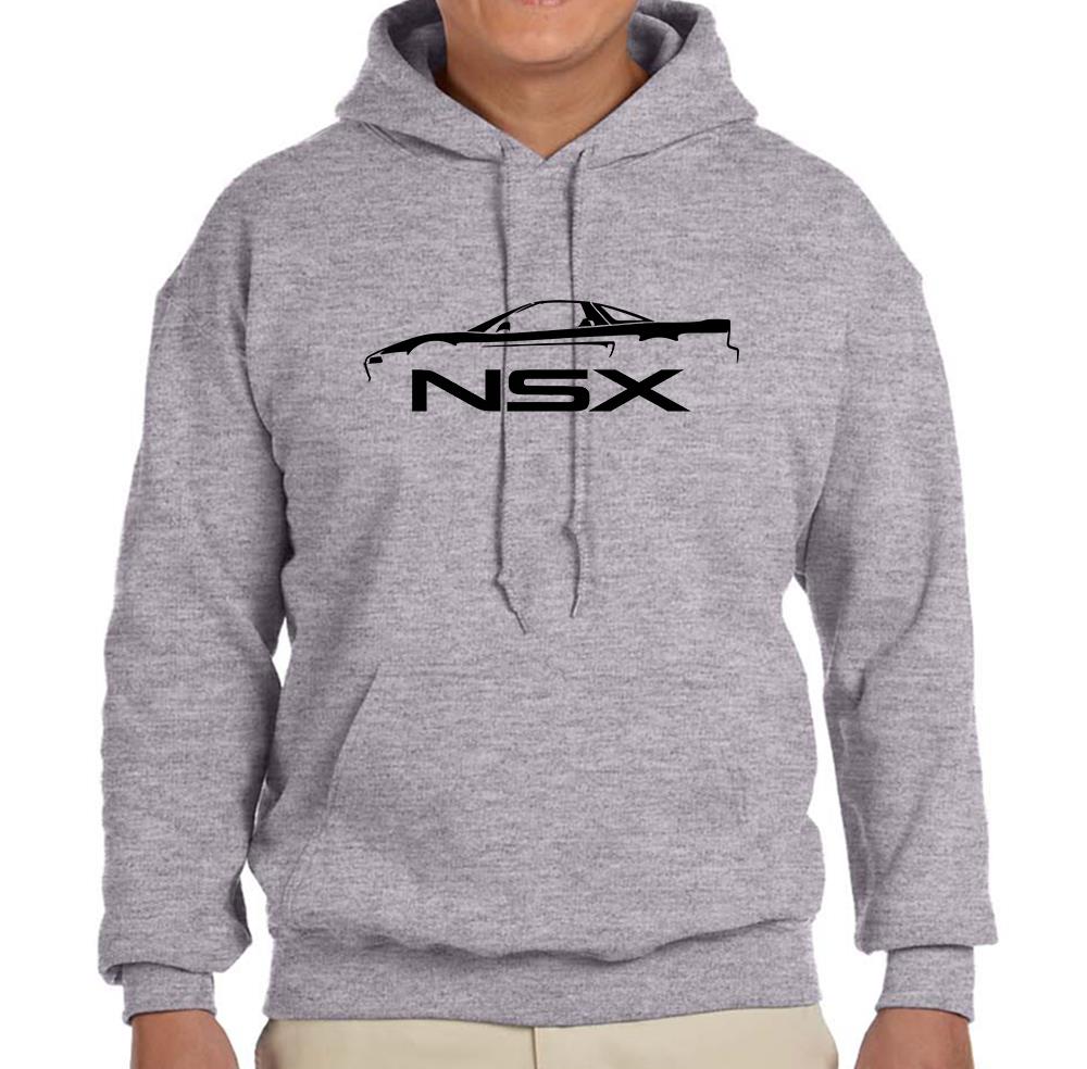 1990-05 Acura NSX Exotic Car Grey Hoodie Sweatshirt FREE SHIP - Picture 6 of 7