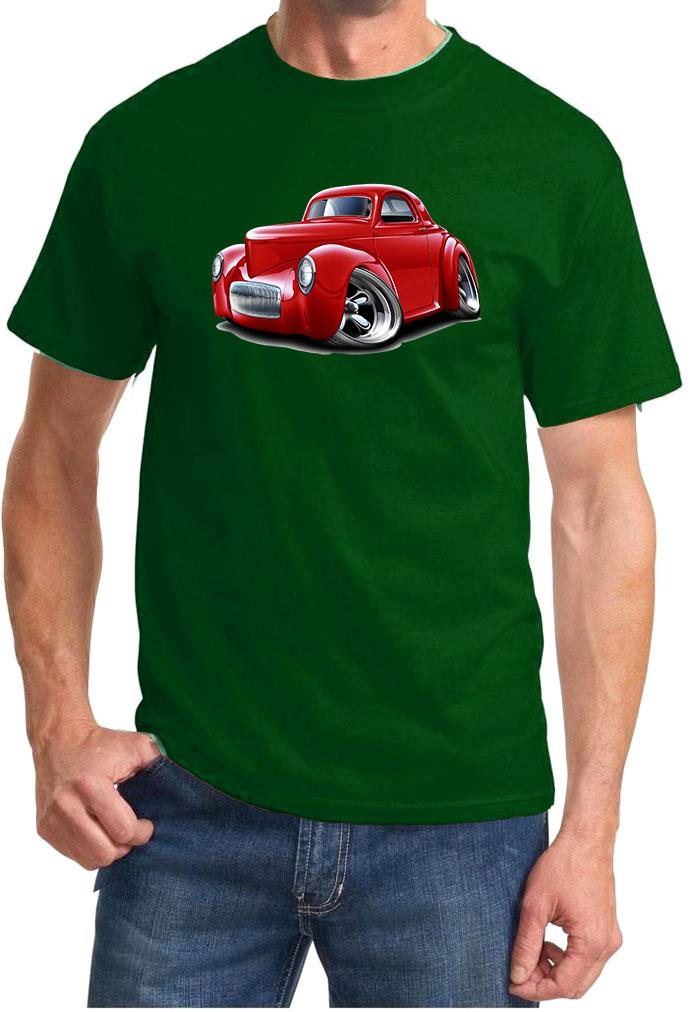 1941 Willys Hot Rod Full Color Tshirt NEW FREE SHIPPING - Picture 4 of 11
