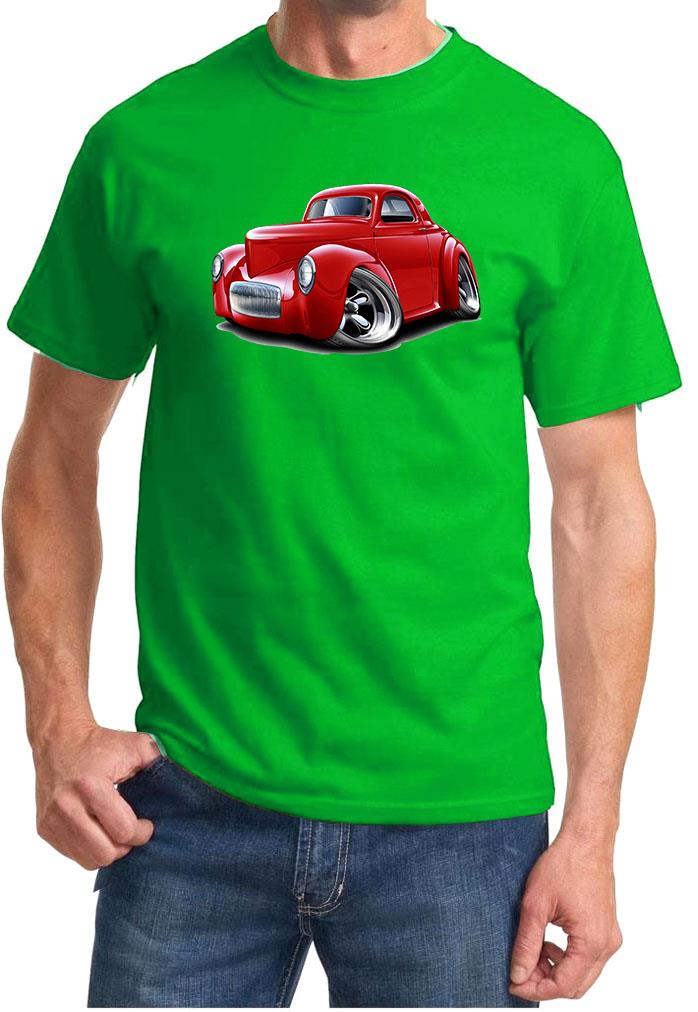 1941 Willys Hot Rod Full Color Tshirt NEW FREE SHIPPING - Picture 5 of 11