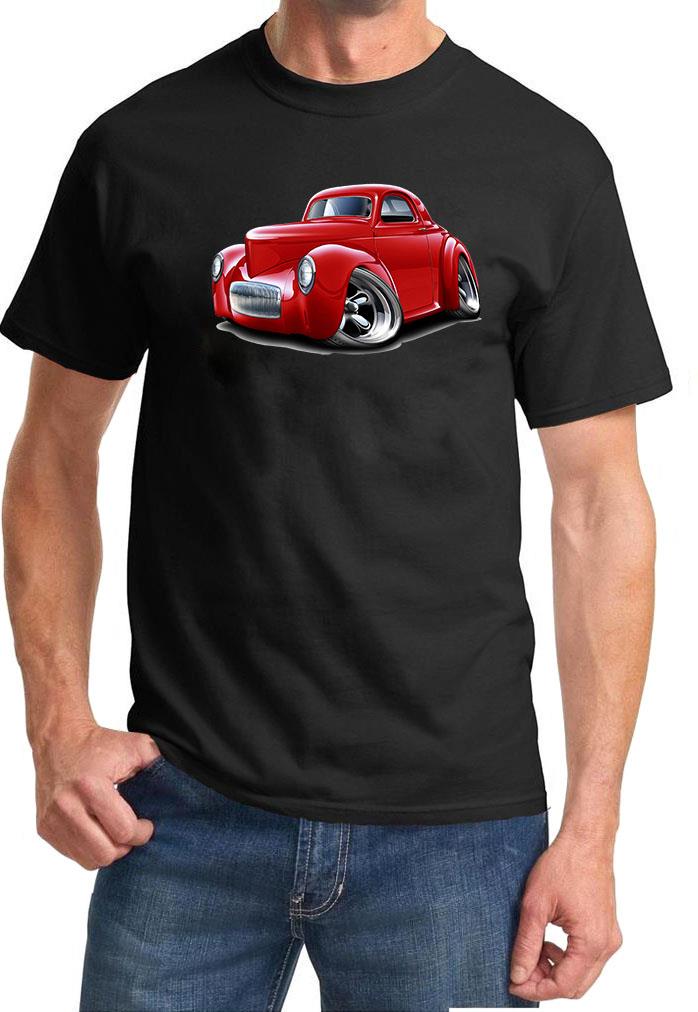 1941 Willys Hot Rod Full Color Tshirt NEW FREE SHIPPING - Picture 2 of 11