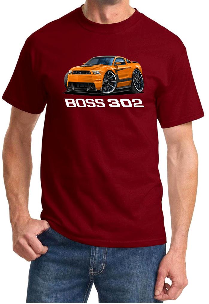 2012 Ford Boss 302 Mustang Full Color Tshirt NEW FREE SHIPPING - Picture 6 of 11