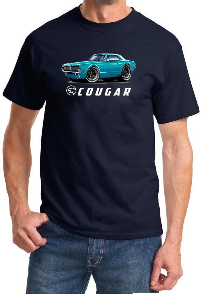 1968 Mercury Cougar Hardtop Full Color Tshirt NEW FREE SHIPPING - Picture 11 of 11