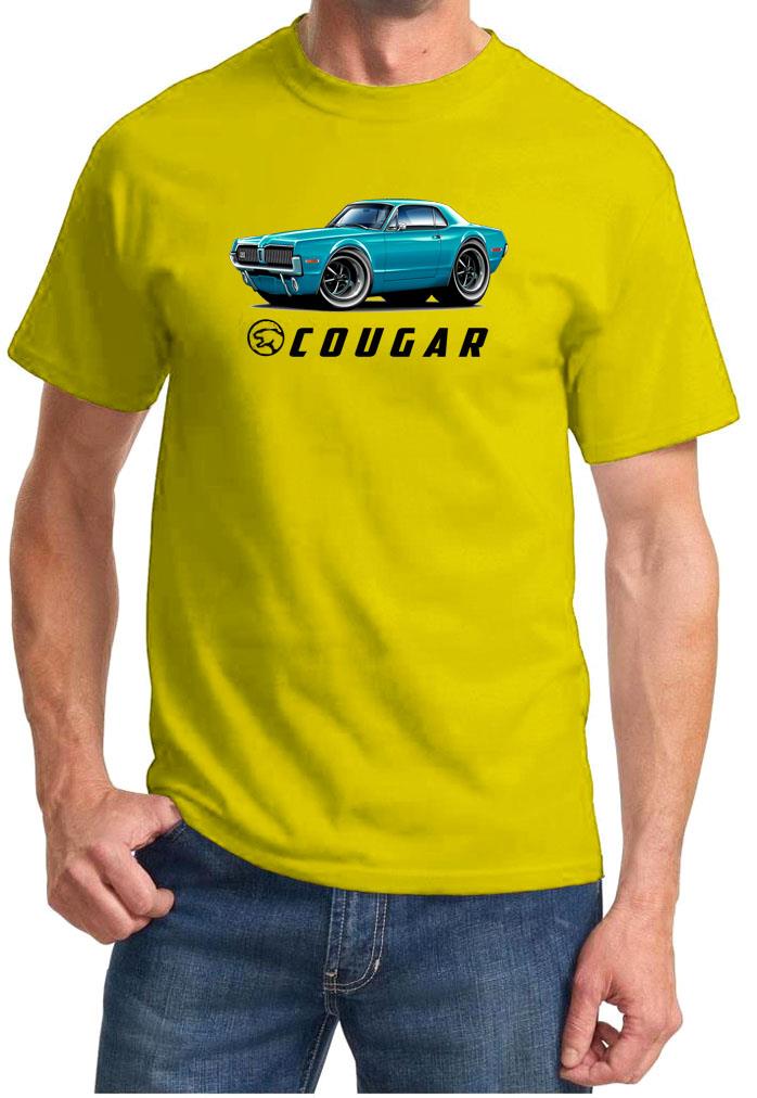 1968 Mercury Cougar Hardtop Full Color Tshirt NEW FREE SHIPPING - Picture 10 of 11