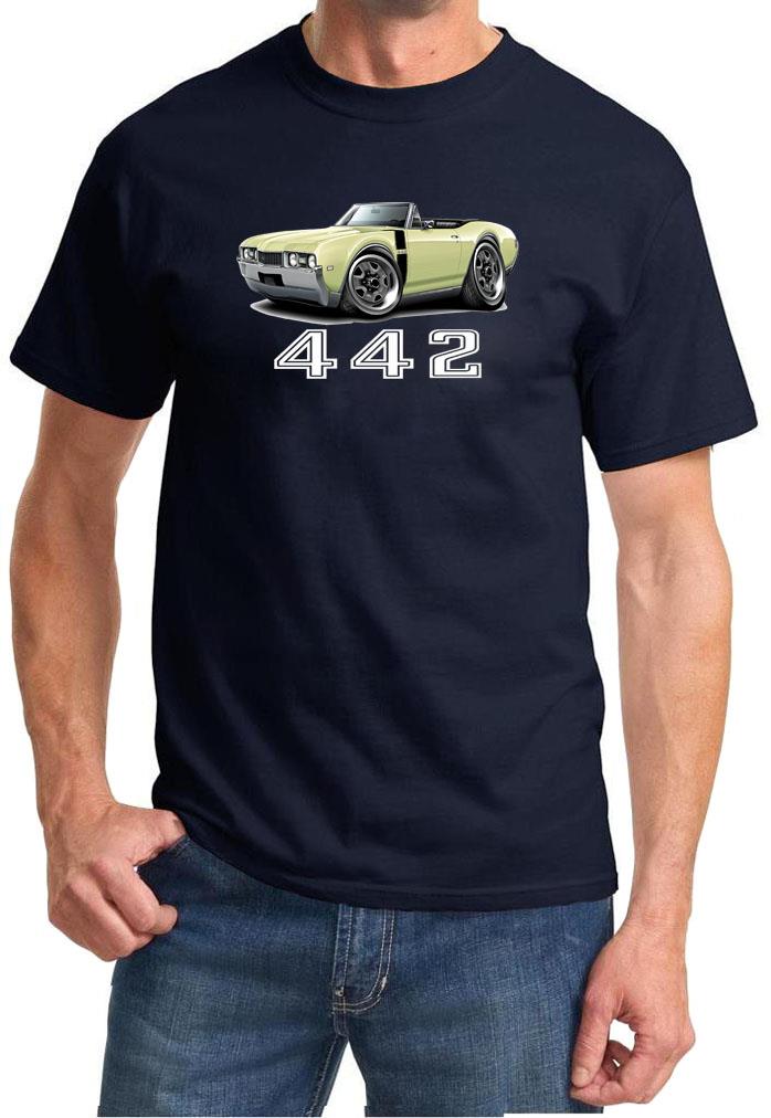 1968 Olds 442 Cutlass Convertible Full Color Tshirt NEW FREE SHIPPING - Picture 11 of 11