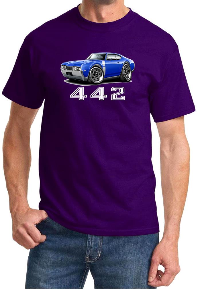 1968 Olds 442 Cutlass Hardtop Full Color Tshirt NEW FREE SHIPPING - Picture 8 of 11