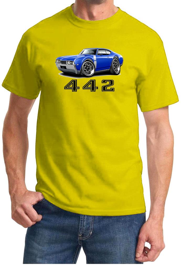 1968 Olds 442 Cutlass Hardtop Full Color Tshirt NEW FREE SHIPPING - Picture 10 of 11