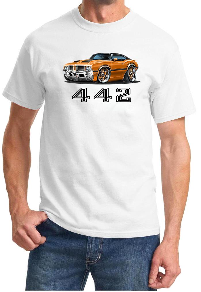 1970 1971 Olds 442 Cutlass Hardtop Full Color Tshirt NEW FREE SHIPPING - Picture 9 of 11