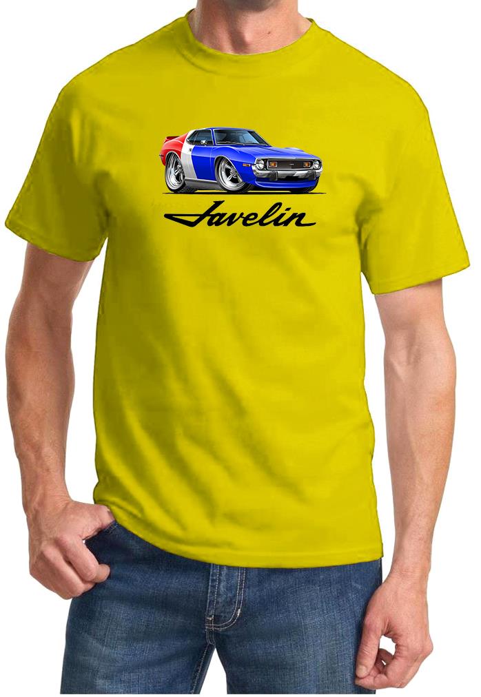 1971 1972 AMC Javelin Red/White/Blue Full Color Tshirt NEW FREE SHIPPING - Picture 10 of 11