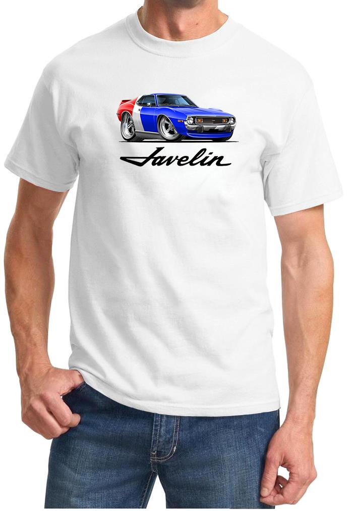 1971 1972 AMC Javelin Red/White/Blue Full Color Tshirt NEW FREE SHIPPING - Picture 9 of 11