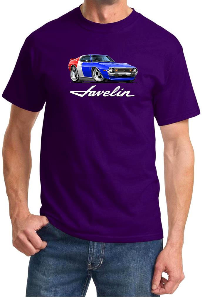 1971 1972 AMC Javelin Red/White/Blue Full Color Tshirt NEW FREE SHIPPING - Picture 8 of 11