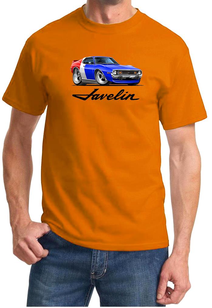 1971 1972 AMC Javelin Red/White/Blue Full Color Tshirt NEW FREE SHIPPING - Picture 7 of 11