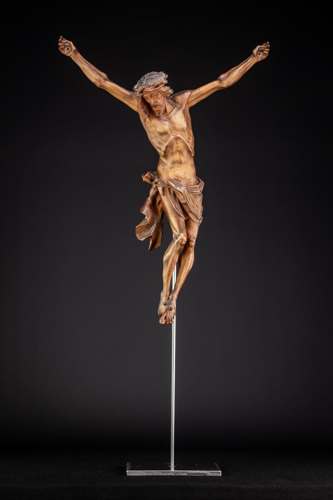 Corpus Christi Sculpture Jesus Christ Wooden Statue 1800s Antique