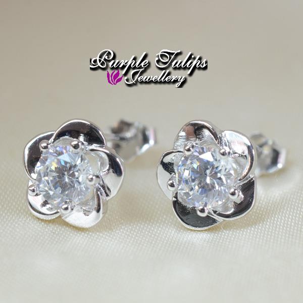 Tiny Mythical Unicorn Stud Earrings Sterling Silver 925 Stamped