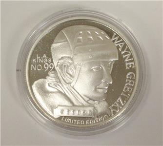 Wayne Gretzky NHL .999 Fine Silver 1 Troy oz Commemorative ...
