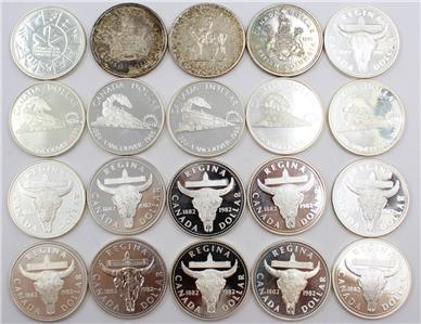 20x Canada .500 fine silver dollars one roll 20-coins