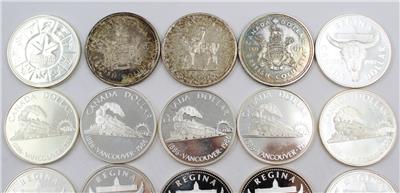 20x Canada .500 fine silver dollars one roll 20-coins
