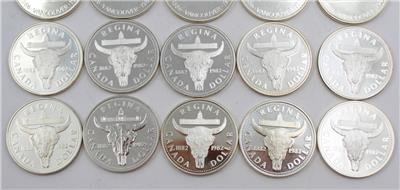 20x Canada .500 fine silver dollars one roll 20-coins