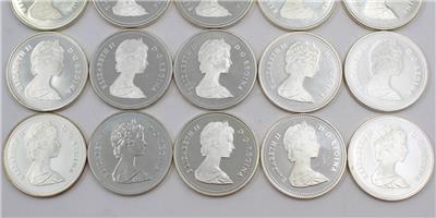 20x Canada .500 fine silver dollars one roll 20-coins