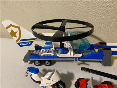 Lego 60244 Police Helicopter Transport City Set 100% Complete