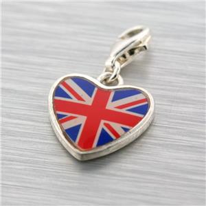 Genuine Thomas Sabo Sterling Silver Enamel British Flag Heart Charm | eBay