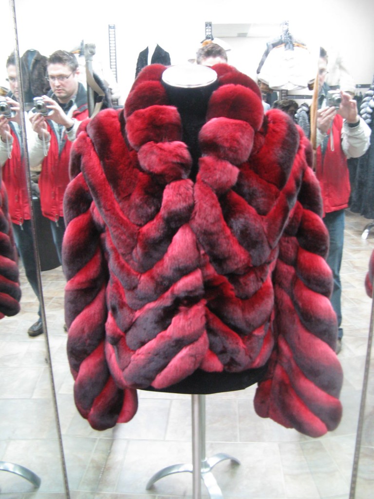 NEW WOMEN'S SCARLET RED CHINCHILLA FUR COAT JACKET eBay