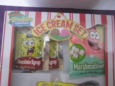 SpongeBob SquarePants Ice Cream Sundae Kitchen Set Bowl Novelty NEW