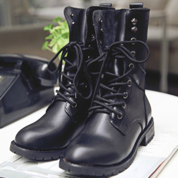 Fashion WOMENS LADIES MILITARY LACE UP ARMY COMBAT ANKLE BOOTS SIZE | eBay