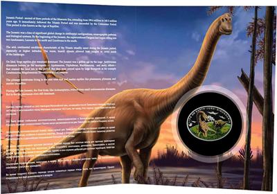 niue 2013 $1 life on earth - jurassic period life on the ground