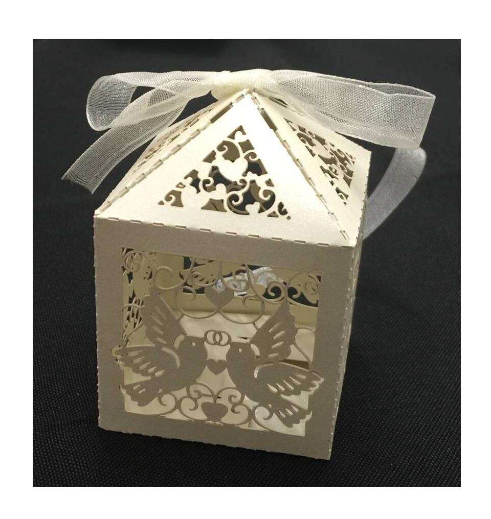 Hochzeit Geschenk Luxus Süßigkeiten Boxen mit Rippenplatten Tischdeko