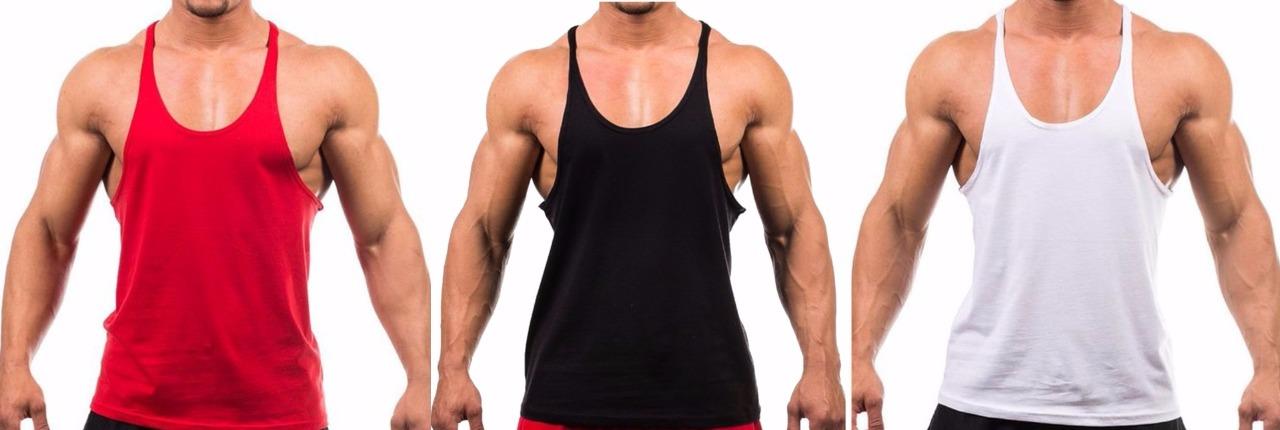 NEW MENS PLAIN GYM VEST BODYBUILDING MUSCLE STRINGER VEST Y BACK ...