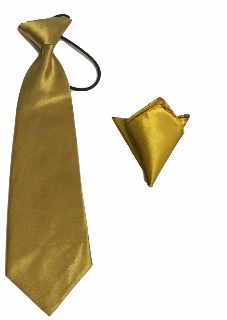 Kid Children Boys Premium Satin Tie Hanky Handkerchief Pocket Square Gift Set UK