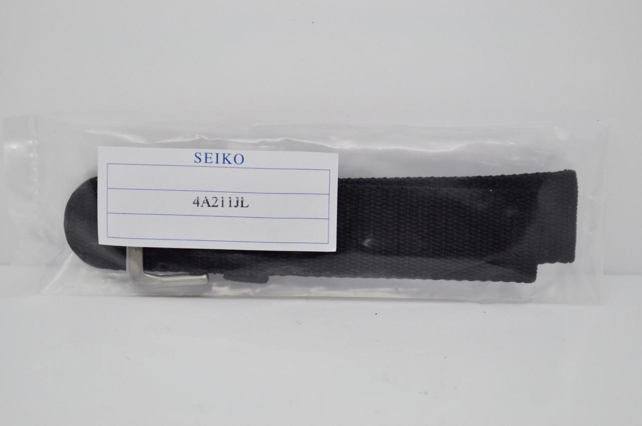 Seiko Black Or Khaki Canvas Military Style Strap Fits All 22mm Lug Gap Watches - Picture 2 of 3